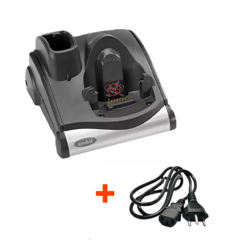 Kit Berço Zebra para Coletor MC90, MC91 e MC92 – 1 Posição Coletor e 1 Posição Bateria + Cabo de Força